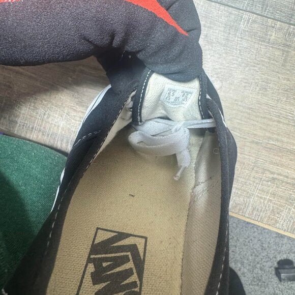 Vans Authentic Stackform Off The Wall Black Canvas Sneakers Women's Size 8 - Picture 5 of 7